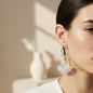 Elegant Ginkgo Leaf Drop Earrings