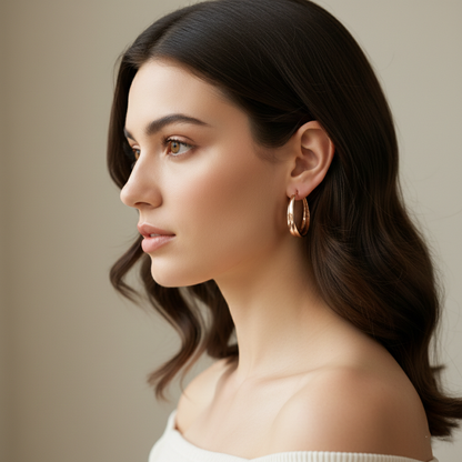 Double Layer Hoop Earrings