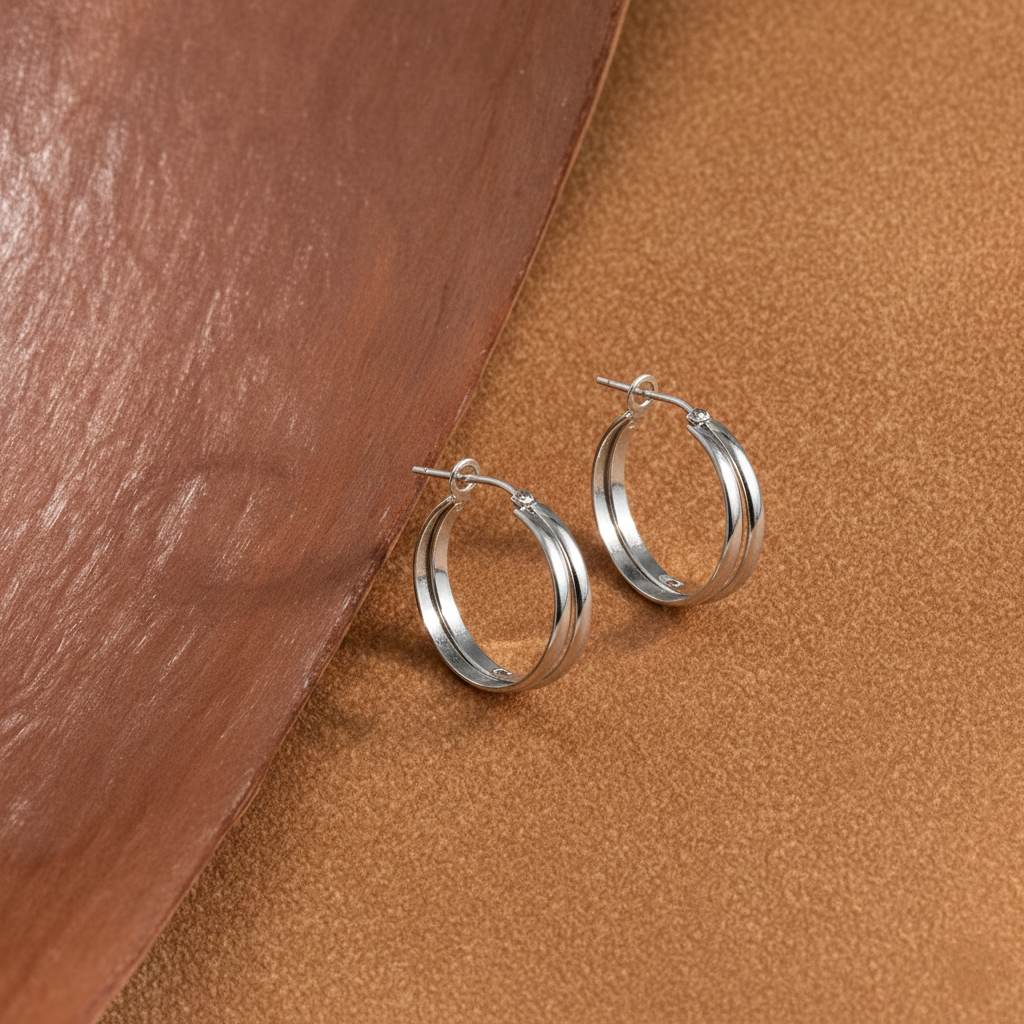 Double Layer Hoop Earrings