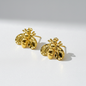 Golden Bee Stud Earrings