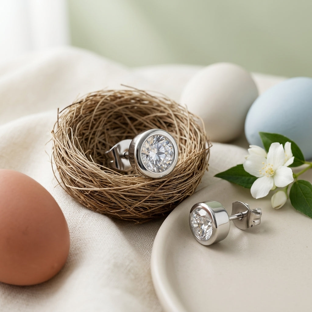 Classic Crystal Stud Earrings