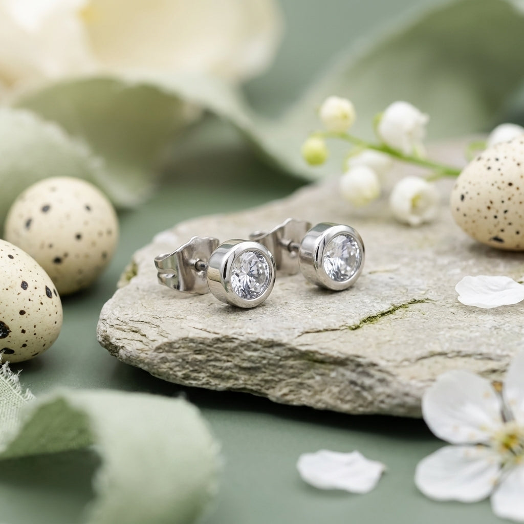 Classic Crystal Stud Earrings