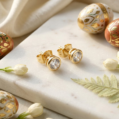 Classic Crystal Stud Earrings