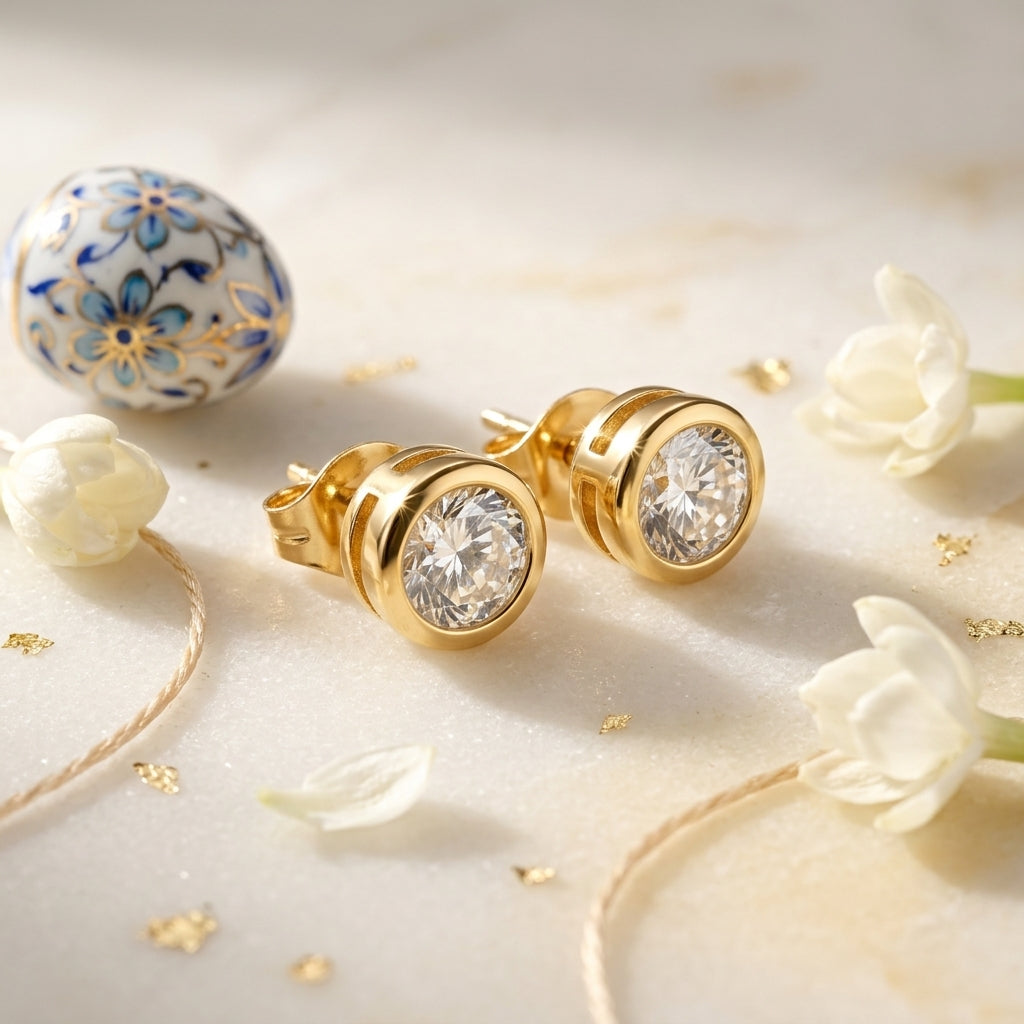 Classic Crystal Stud Earrings