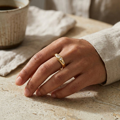 Heart Crystal Open Ring