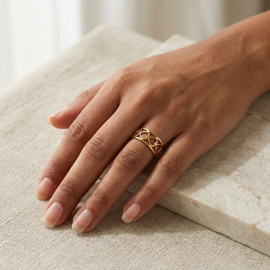 Eternal Heart Openwork Ring