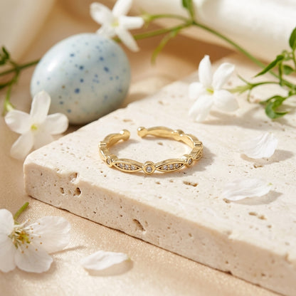 Minimalist Spark Adjustable Ring