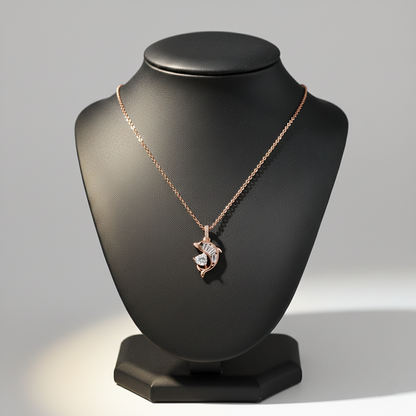 Elegant Dolphin Diamond Charm Necklace