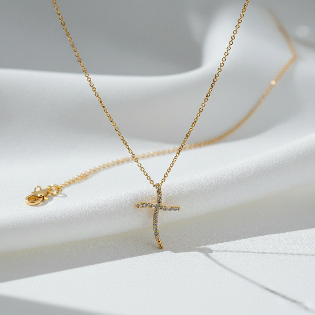 Diamond Cross Pendant Necklace