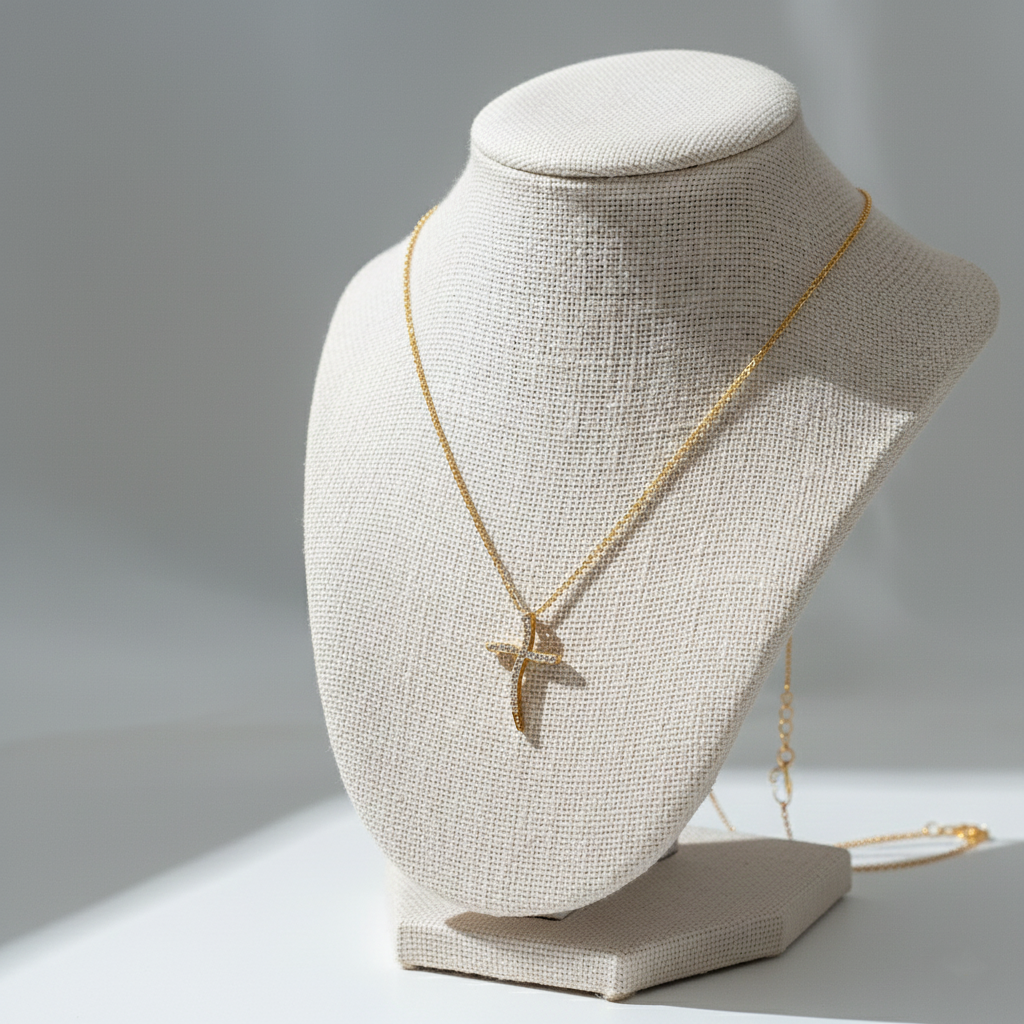 Diamond Cross Pendant Necklace