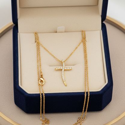 Diamond Cross Pendant Necklace
