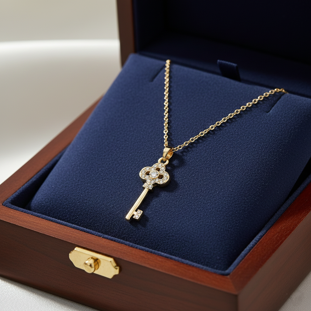 Key Pendant Necklace – Symbol of Love & New Beginnings