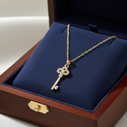 Key Pendant Necklace – Symbol of Love & New Beginnings