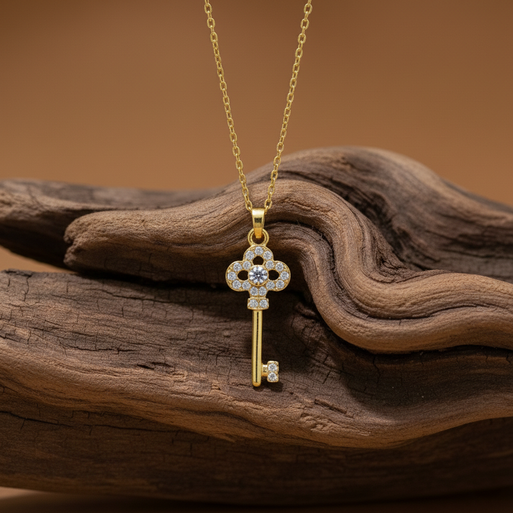 Key Pendant Necklace – Symbol of Love & New Beginnings