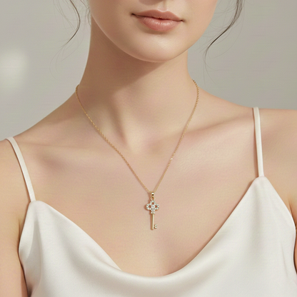 Key Pendant Necklace – Symbol of Love & New Beginnings