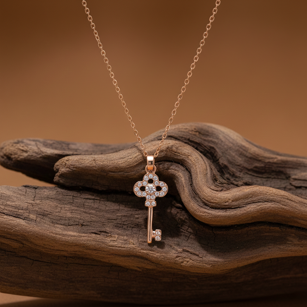Key Pendant Necklace – Symbol of Love & New Beginnings