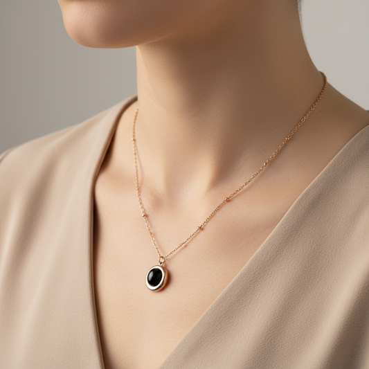 Black Onyx Pendant Necklace