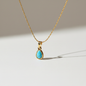 Turquoise Teardrop Pendant Necklace