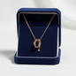 Ruby Eternity Ring Pendant Necklace