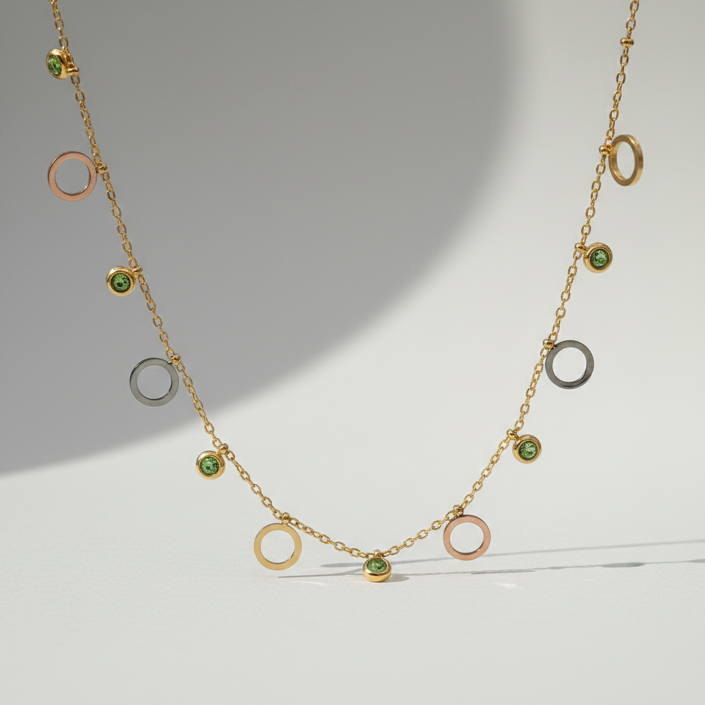 Multi Charm Station Necklace