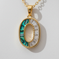 Gold Initial “O” Pendant Necklace