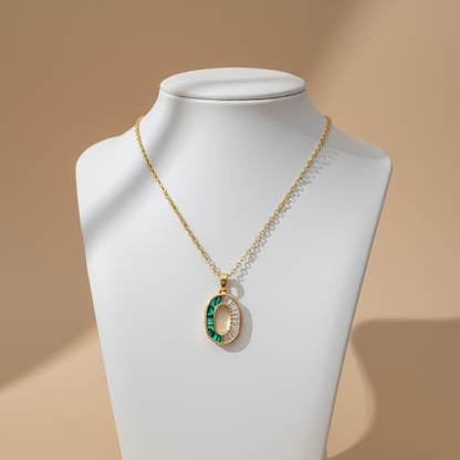 Gold Initial “O” Pendant Necklace
