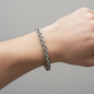 Silver Cuban Link Chain Bracelet