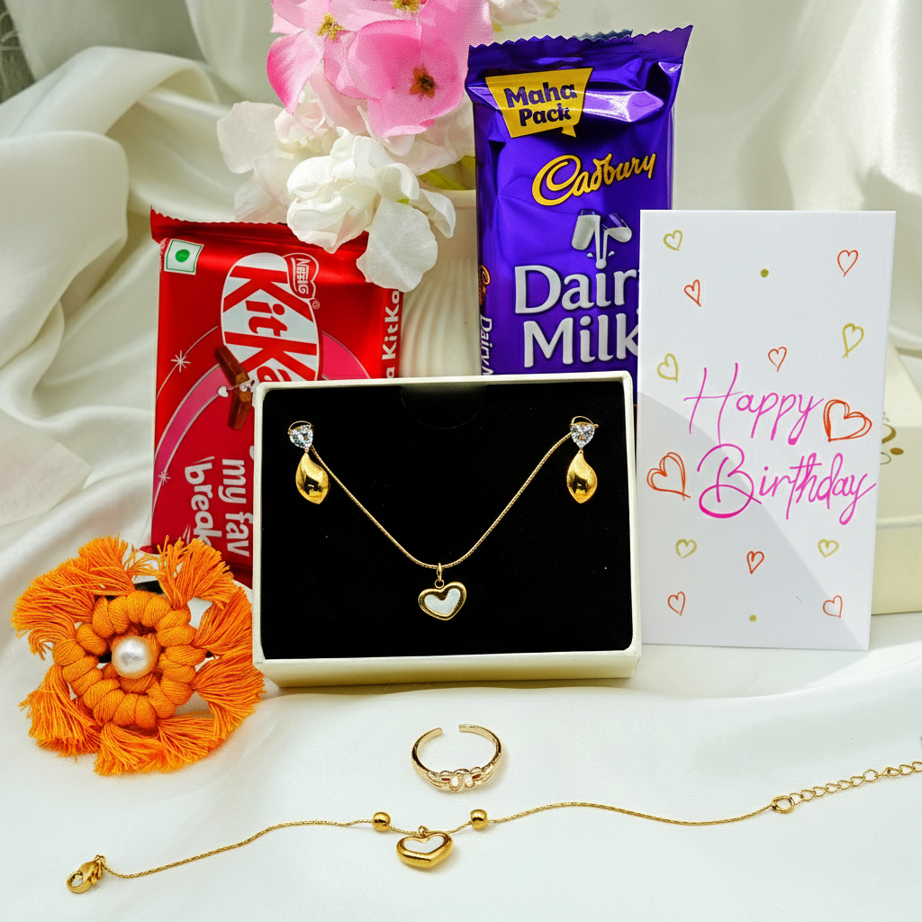 Minimalist Heart Jewelry Gift Hamper