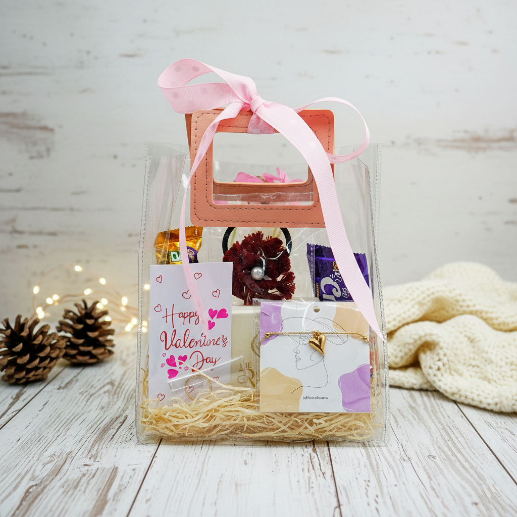 Gold Heart Jewelry Gift Hamper