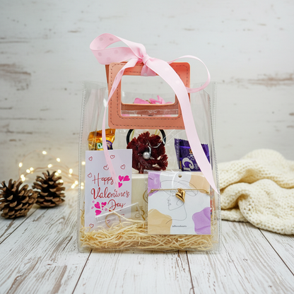 Gold Heart Jewelry Gift Hamper