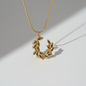Laurel Wreath Pendant Necklace