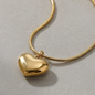Gold Tiny Heart Pendant Necklace