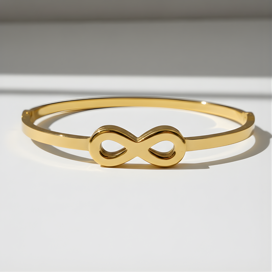 Eternal Infinity Gold Bangle