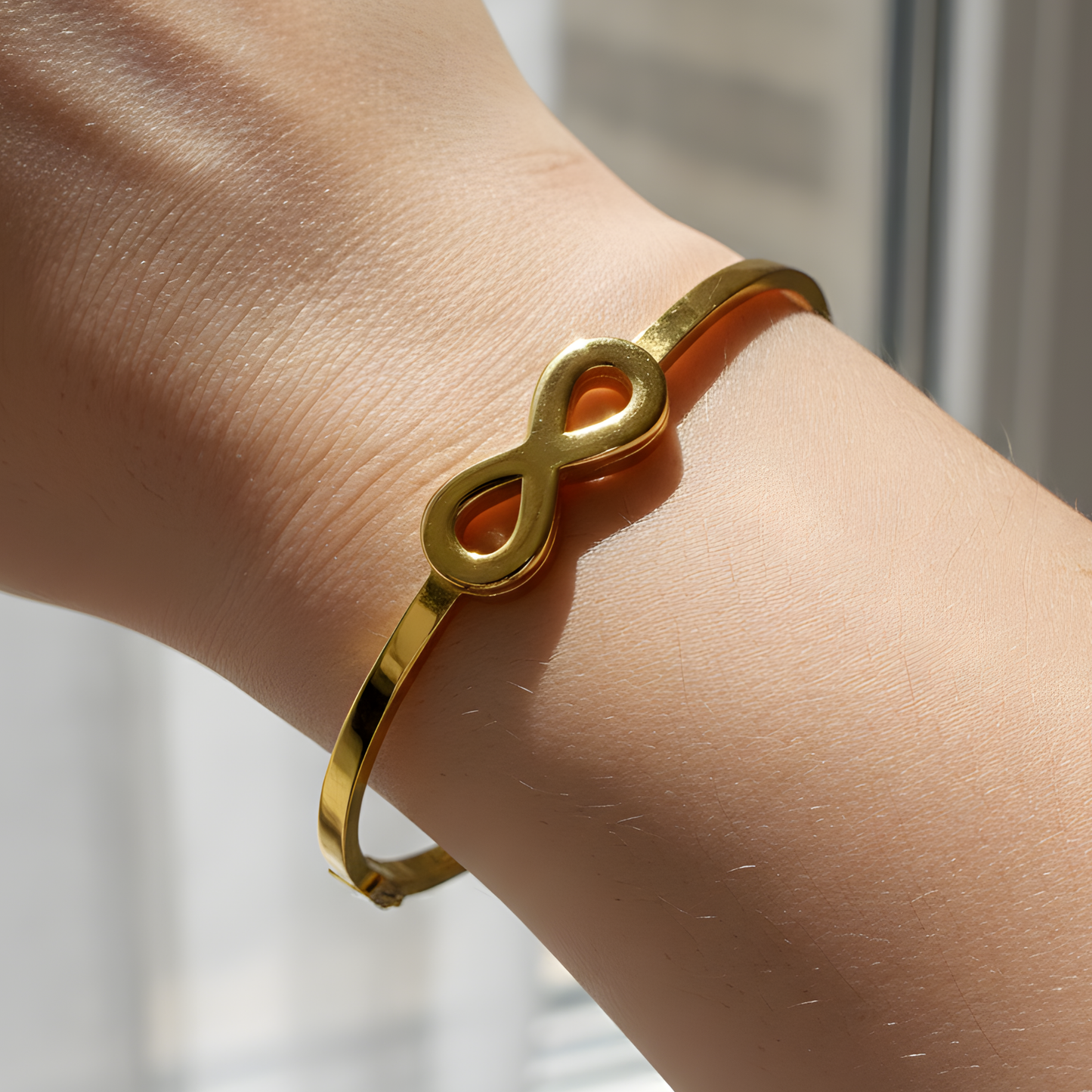 Eternal Infinity Gold Bangle