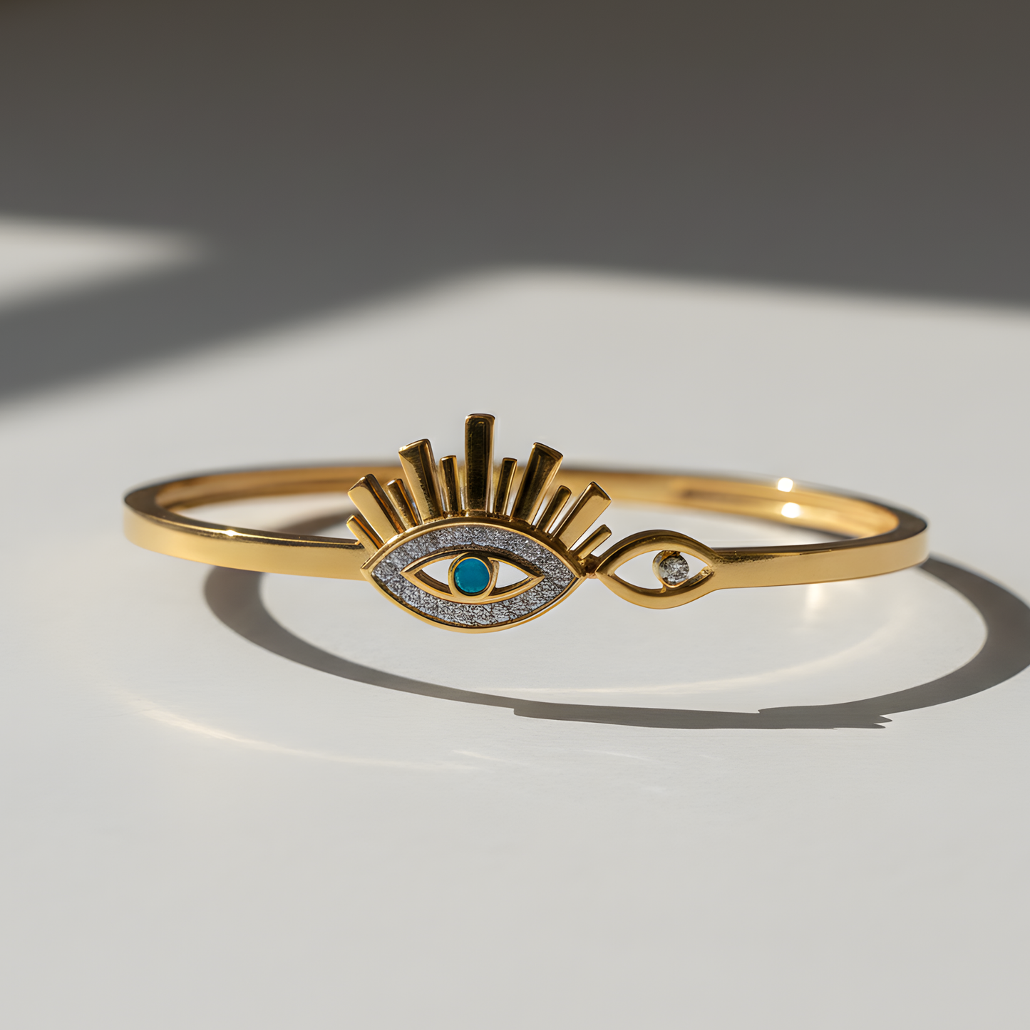 Sunburst Evil Eye Bangle