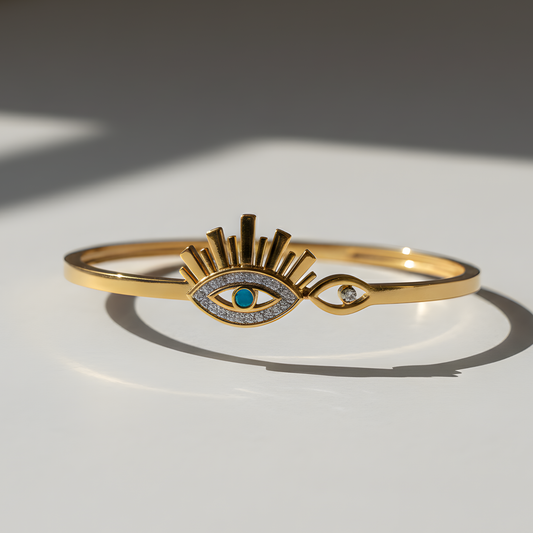 Sunburst Evil Eye Bangle