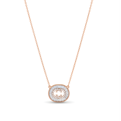 Crystal Halo Pendant Necklace