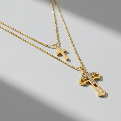 Layering Cross Pendant Necklace