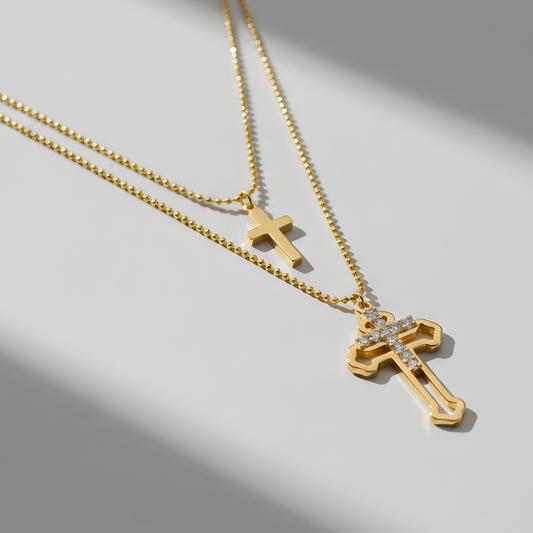Layering Cross Pendant Necklace