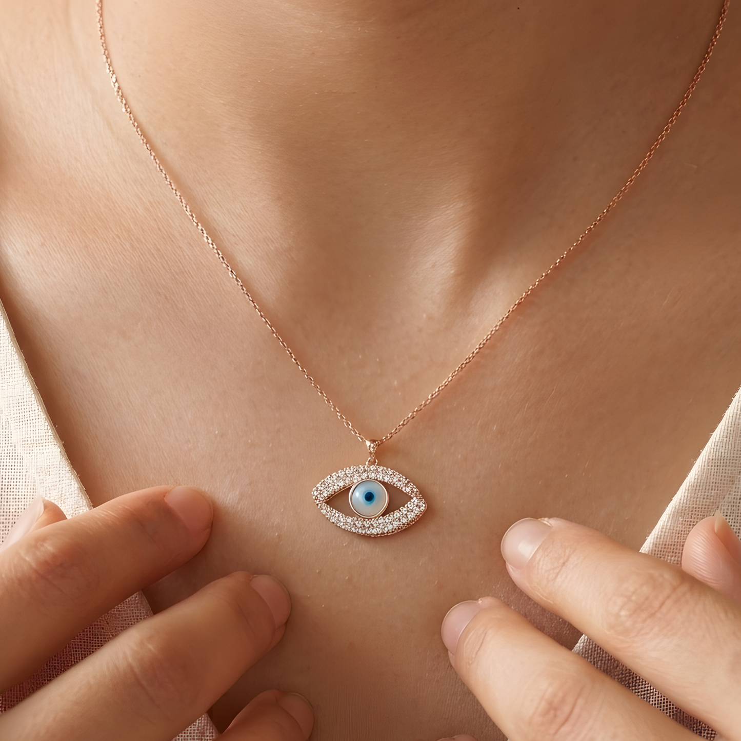 Evil Eye Crystal Necklace