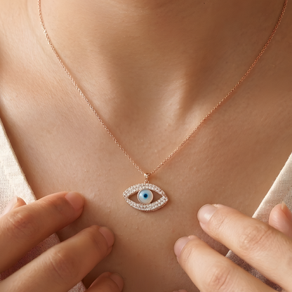 Evil Eye Crystal Necklace