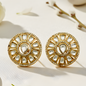 Polki-Style Halo Earrings