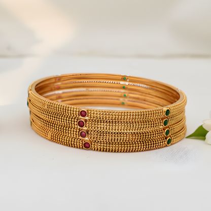 Sleek Gold Bangles For Women