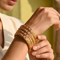 Ornate Floral Engraved Bangles