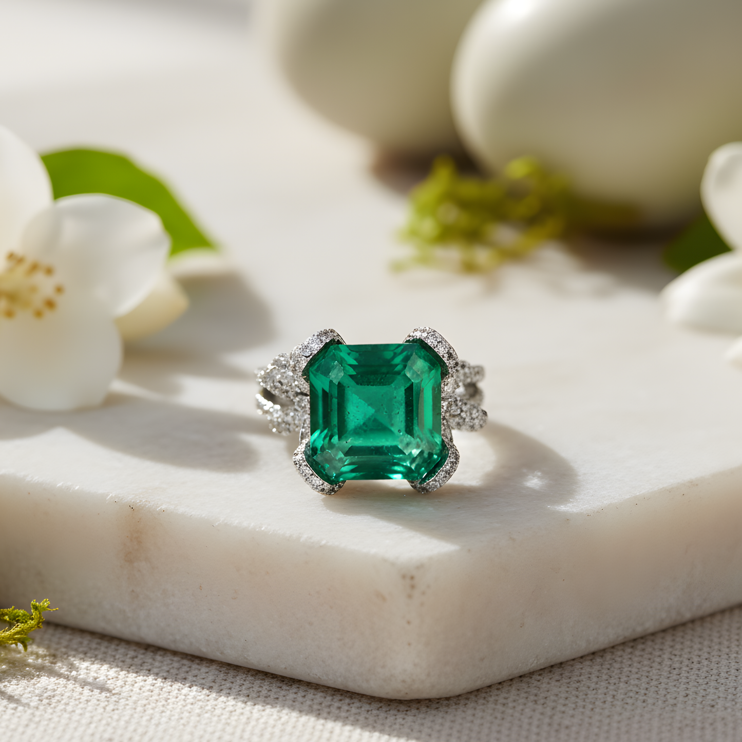 Emerald Green Statement Ring