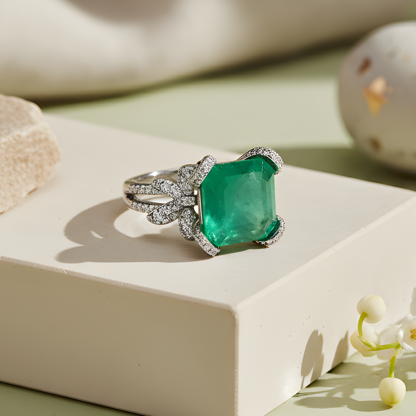 Emerald Green Statement Ring