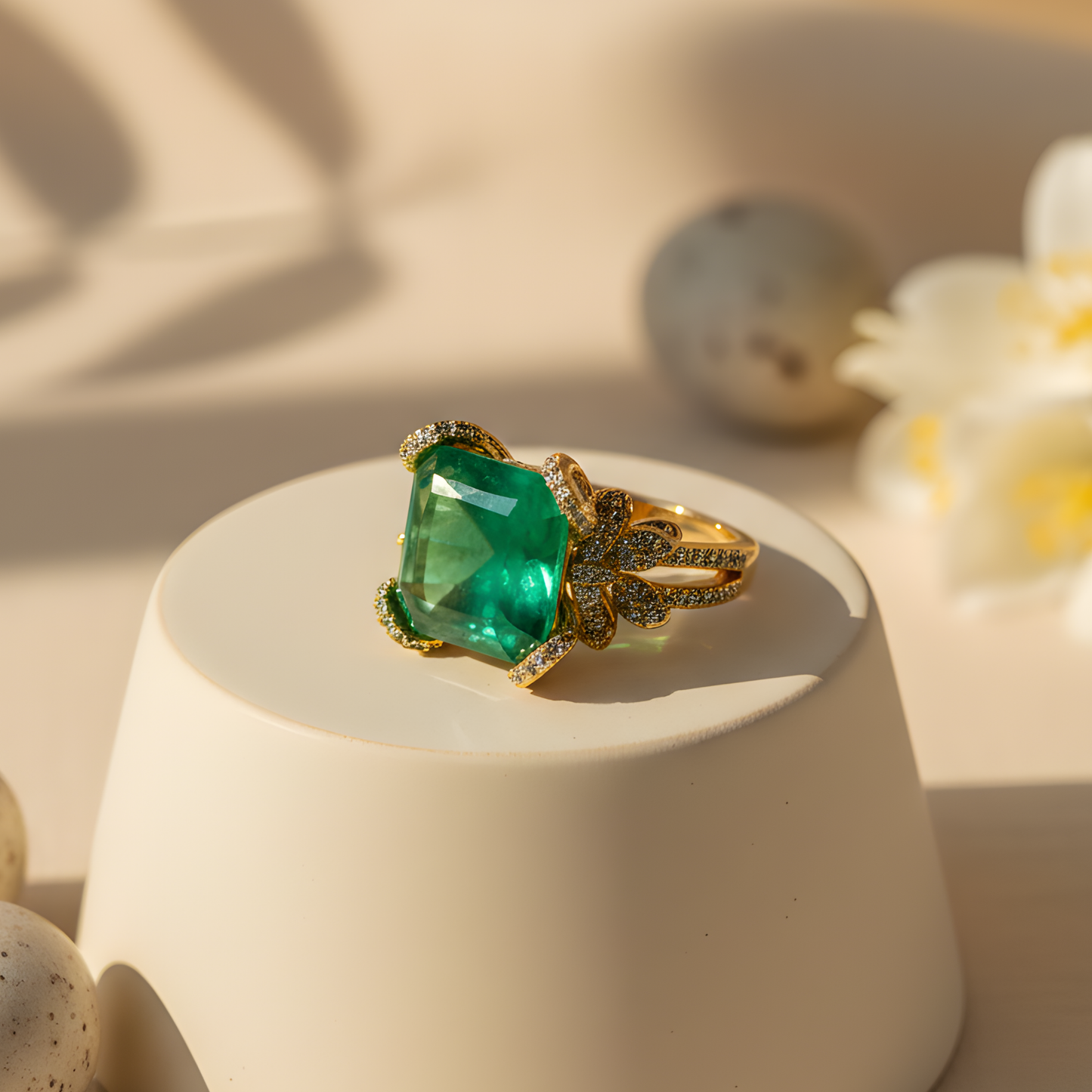 Emerald Green Statement Ring