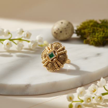 Temple Jewelry Statement Ring