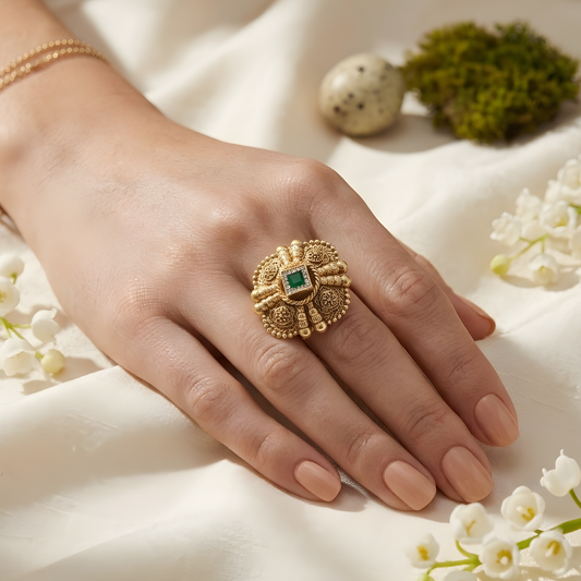 Temple Jewelry Statement Ring