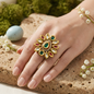 Kundan Statement Ring For Her
